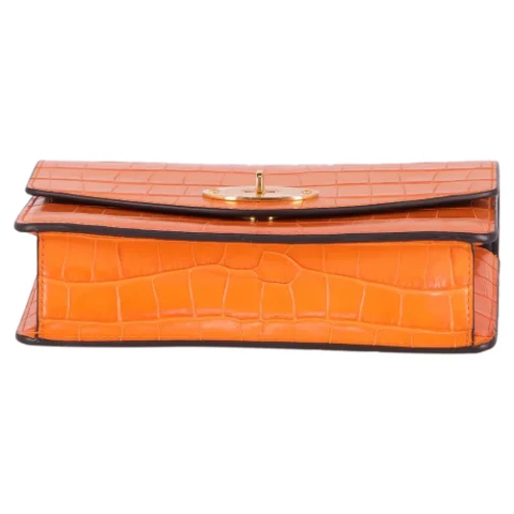 Mulberry Pre-owned Leather shoulder-bags Orange Dames