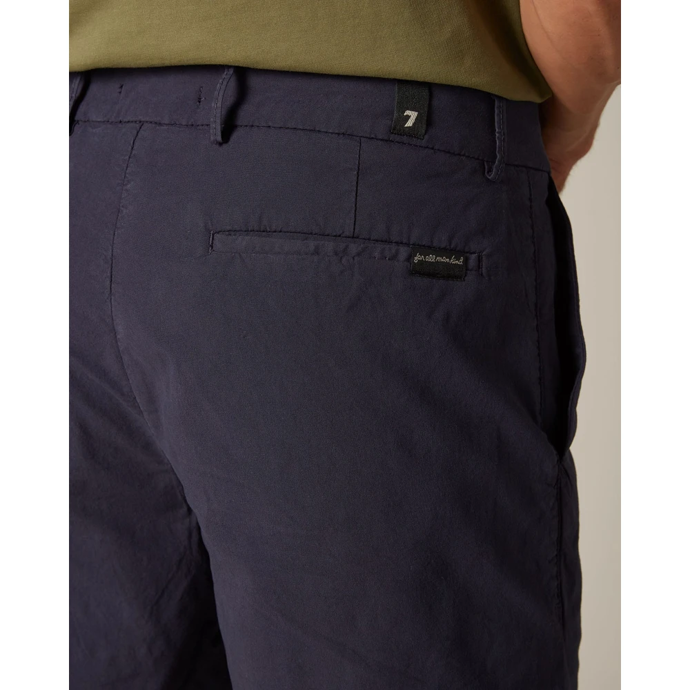 7 For All Mankind Shorts de sport décontractés pour hommes Blue Heren