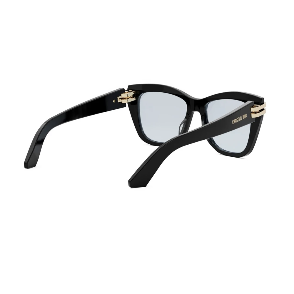 Dior Stijlvolle Zwarte Grote Bril Black Dames