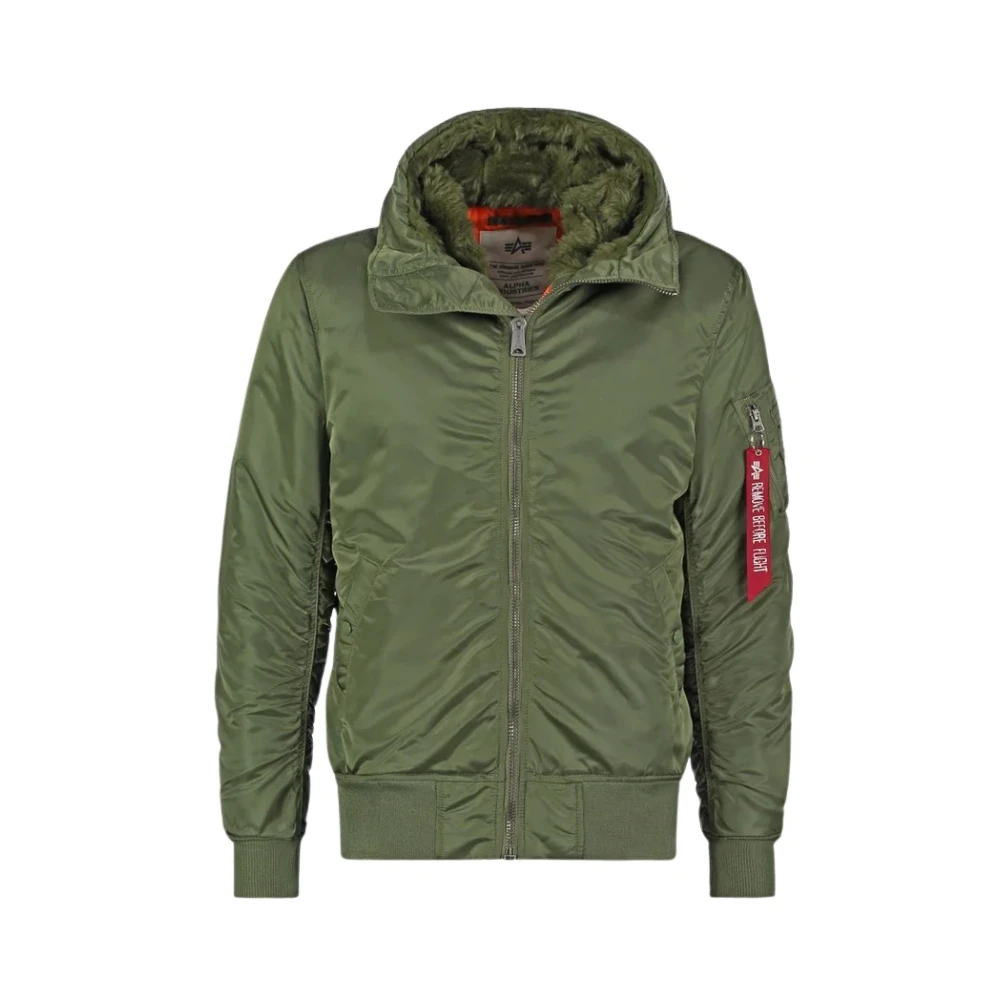 Alpha industries Groene Hooded Bomberjas Green Heren