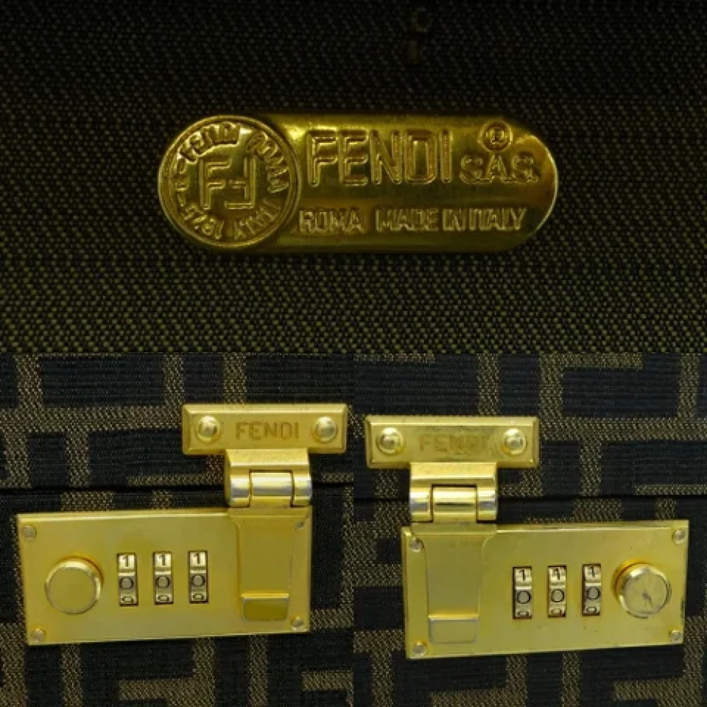 Fendi Vintage Pre-owned Leather fendi-bags Brown Dames