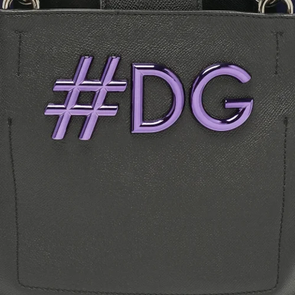 Dolce & Gabbana Pre-owned Leather totes Black Dames