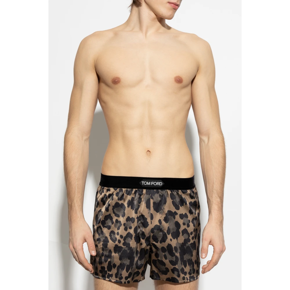 Tom Ford Zijden lingerie shorts Beige Heren
