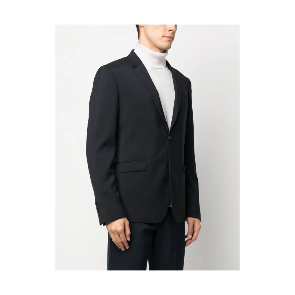 Reveres 1949 Navy Blauw Wol Pak met Revers Blue Heren