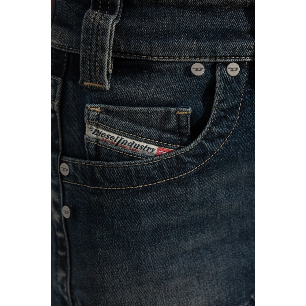 Diesel Rok De-Pago-Mid-Re Blue Dames