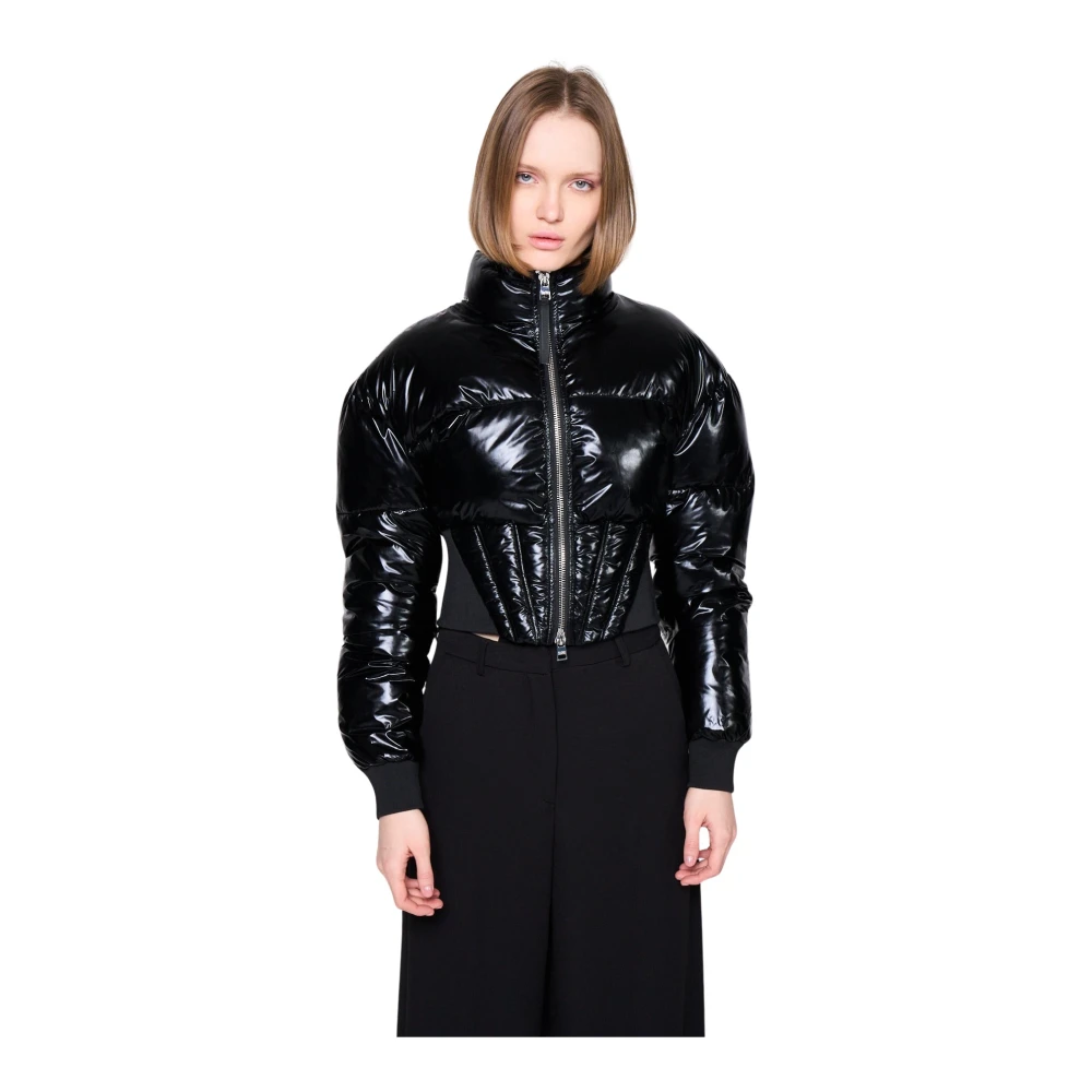 Silvian Heach Korte gewatteerde jas Black Dames