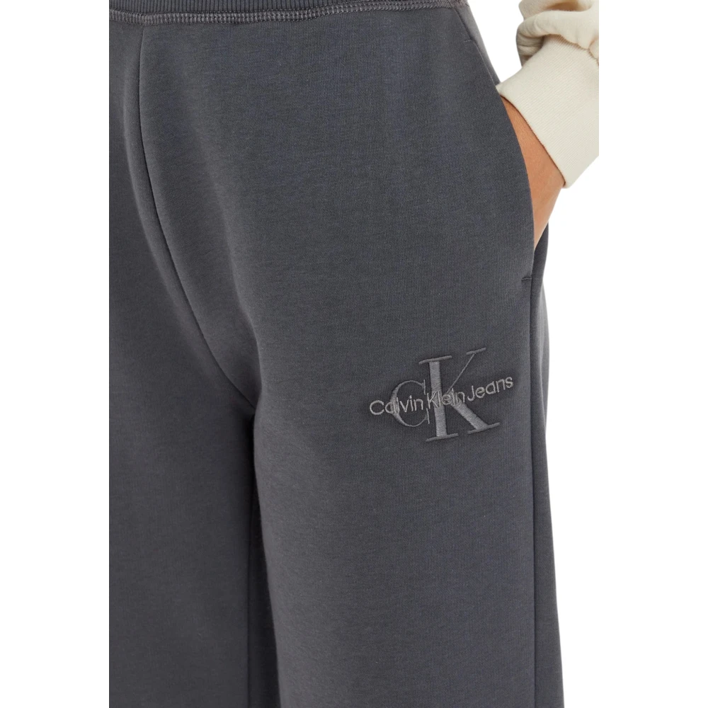 Calvin Klein Jeans Monologo Cuffed Jog Dames Sweatpants Gray Dames