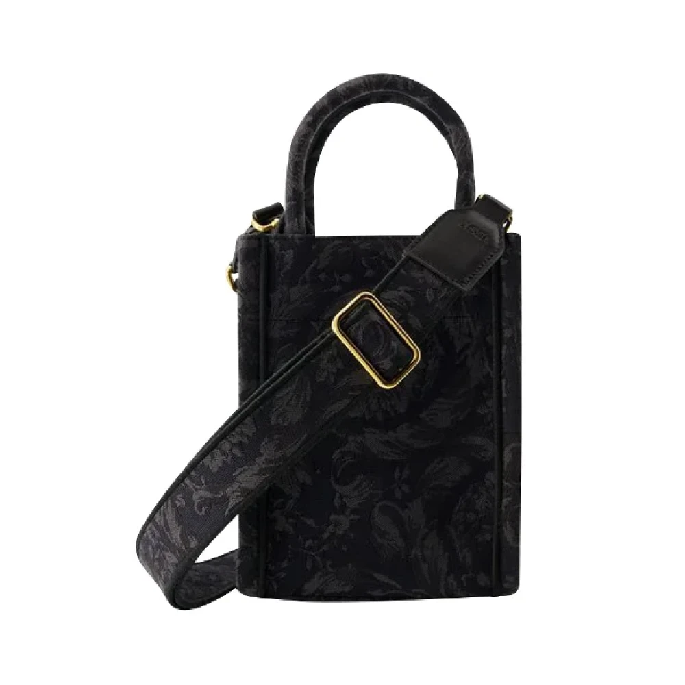 Versace Pre-owned Cotton totes Black Heren