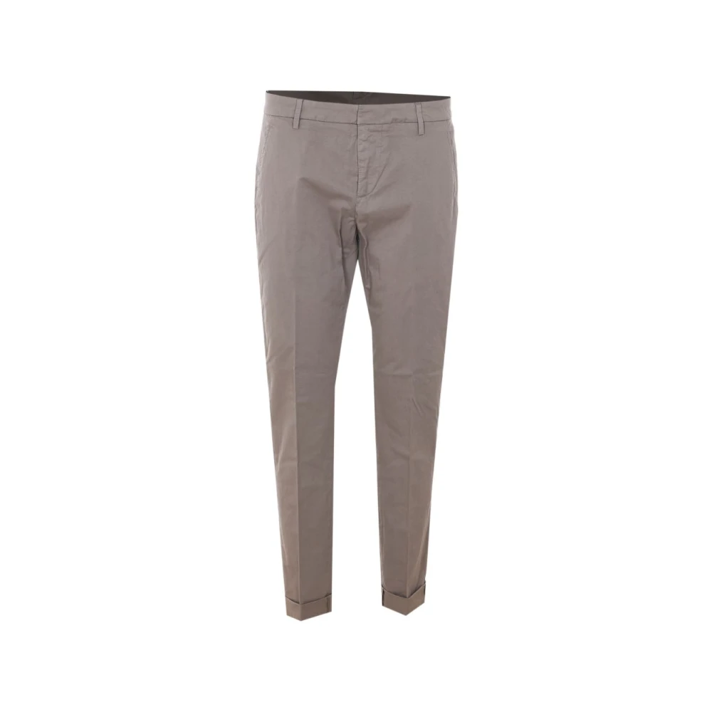Dondup Men's Gray Slim-Fit Trousers, W36, Gaubert Trousers