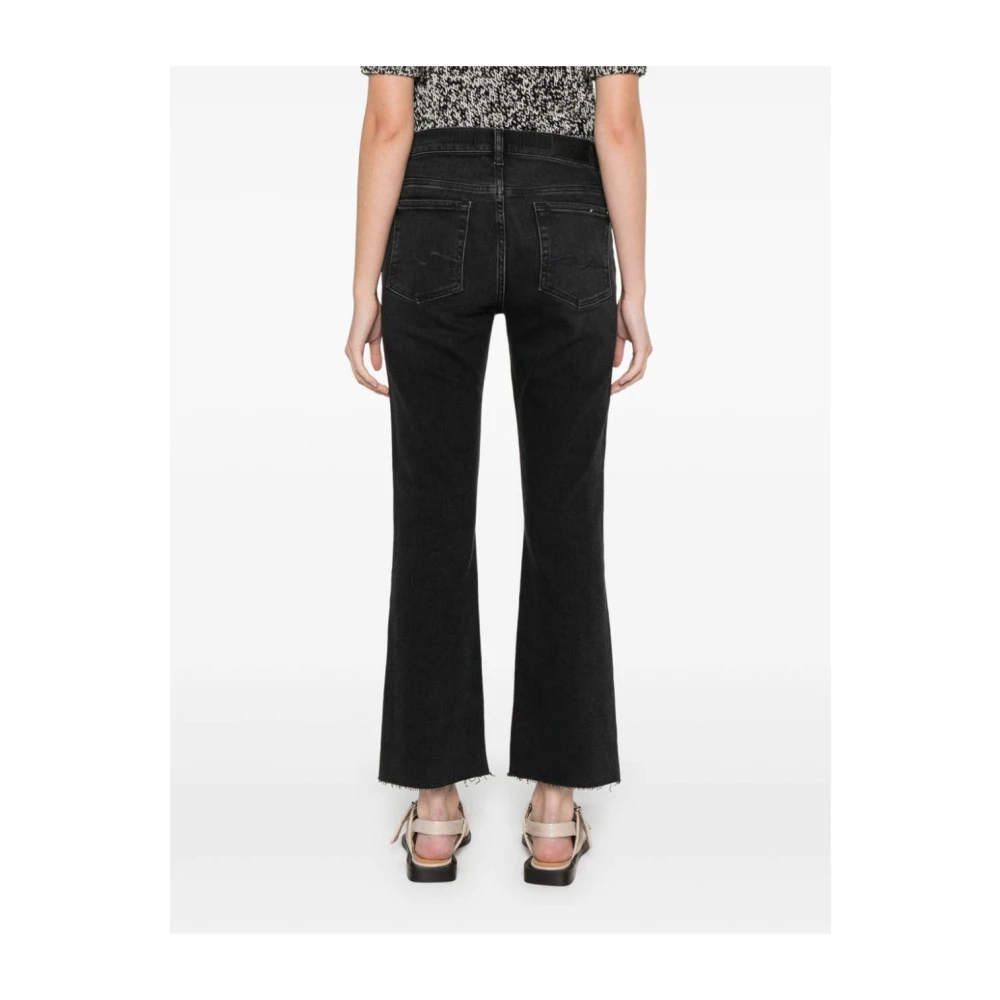 7 For All Mankind Jeans Flare Pre-owned Black Dames