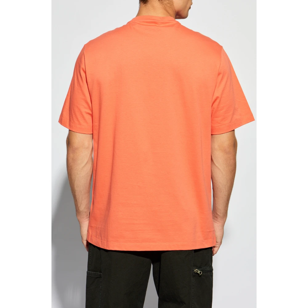 Versace T-shirt met logo Orange Heren