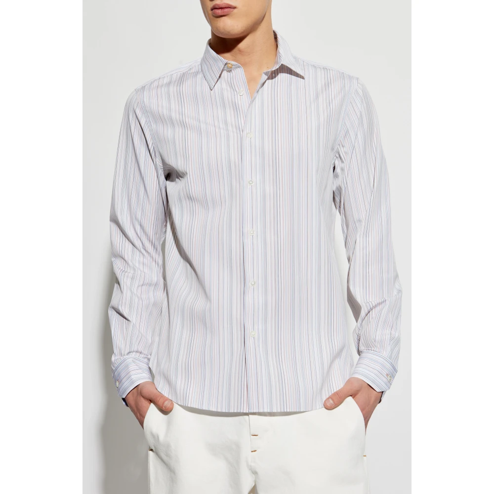 Paul Smith Shirt met streepmotief White Heren