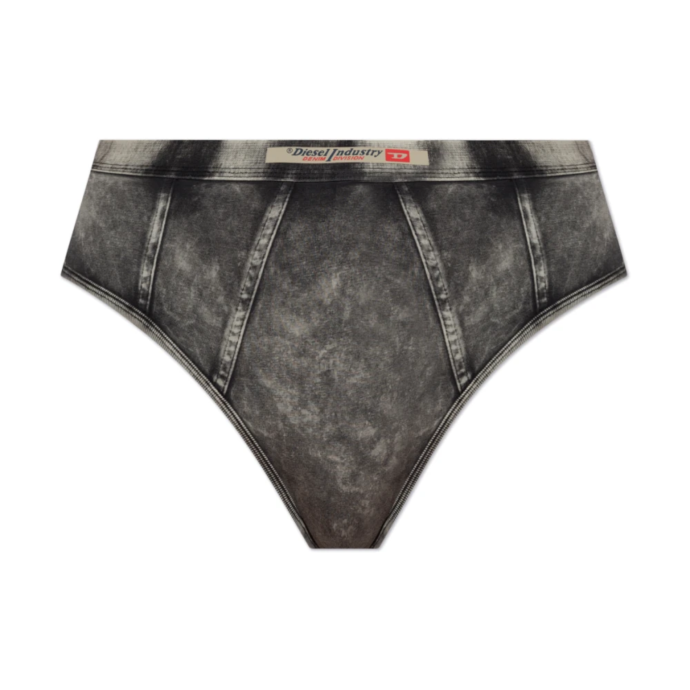 Diesel Grijze Culotte Briefs met Denim Look Gray Dames