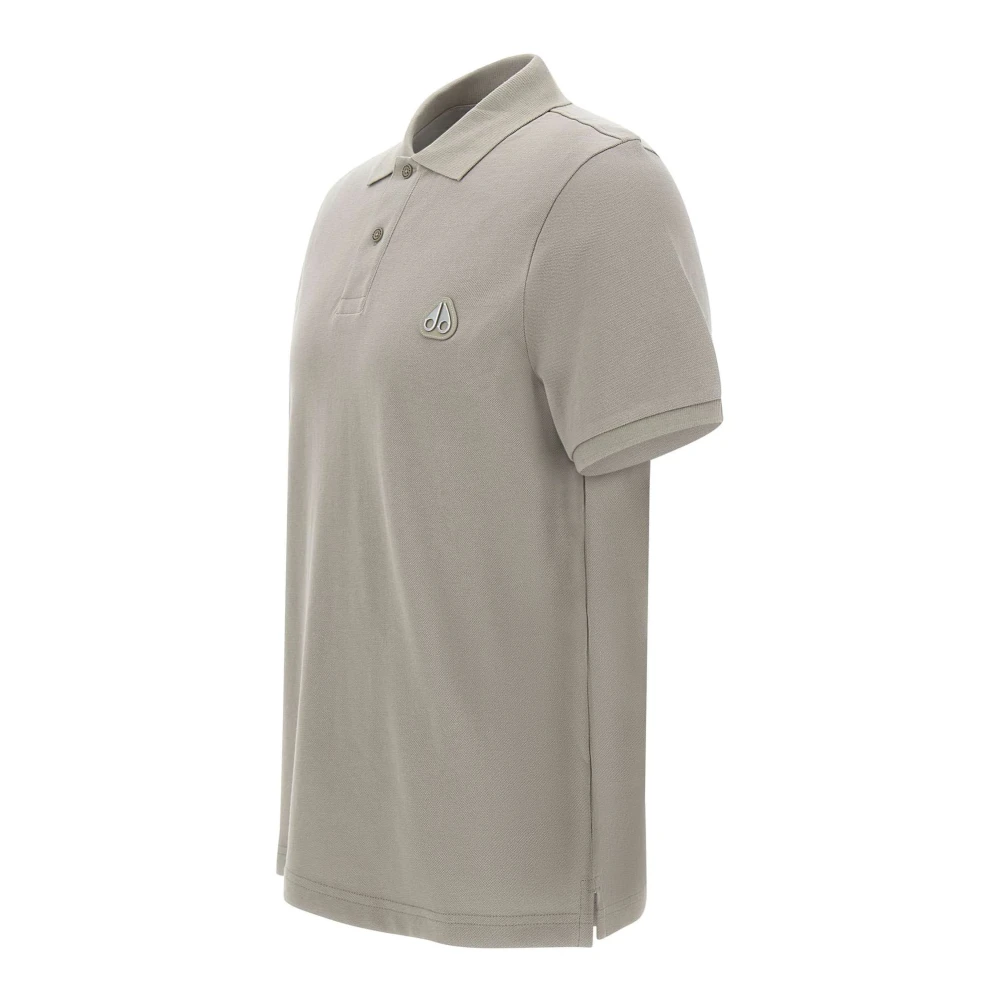 Moose Knuckles Klassieke Katoenen Poloshirt Gray Heren