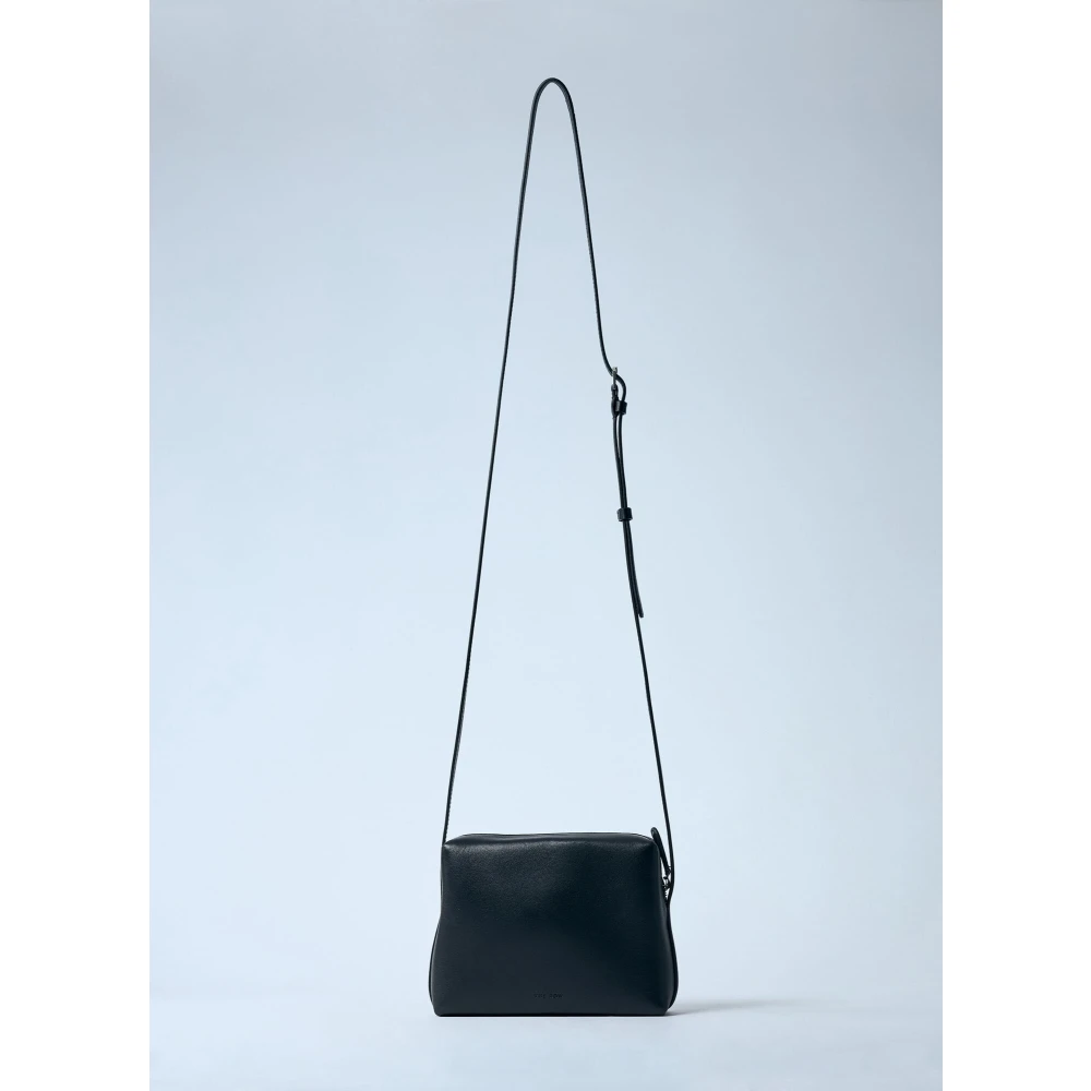 The Row Gladleren Crossbodytas Italië Black Dames