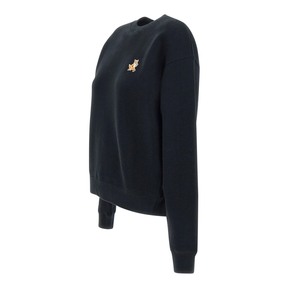 Maison Kitsuné Zwarte Speedy Fox Sweatshirt Black Dames