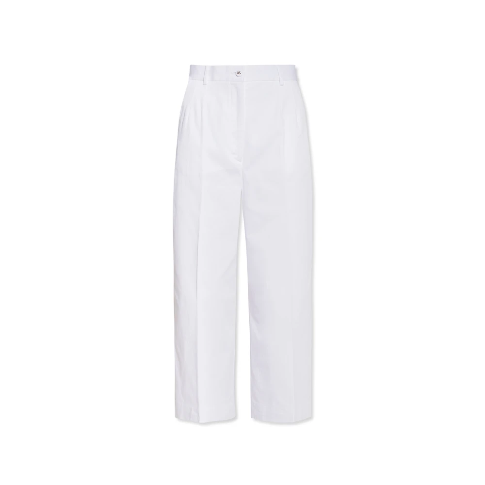 Dolce & Gabbana Hoge taille culottes White Dames