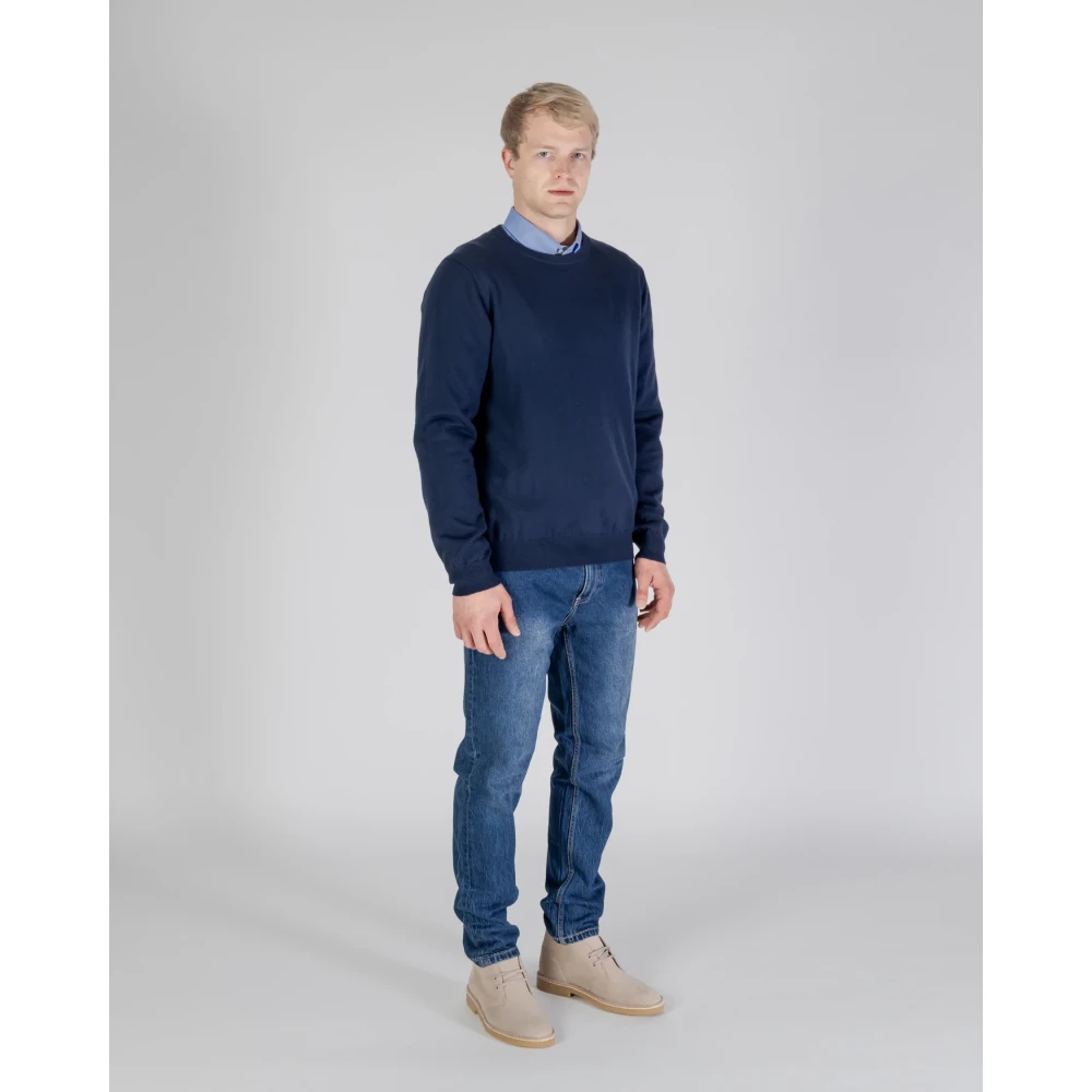 Aquascutum Stijlvolle Gebreide Kleding Blue Heren