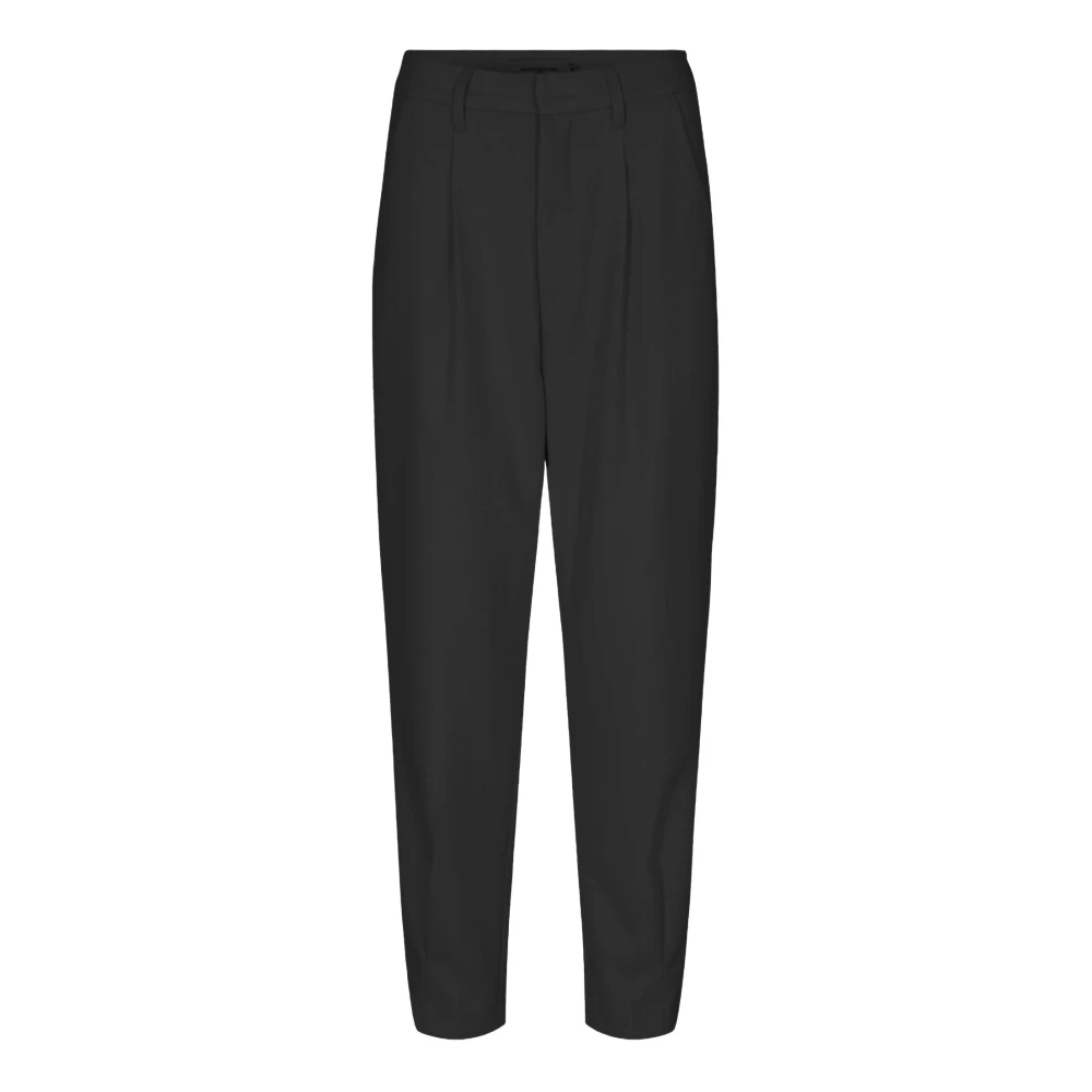 Copenhagen Muse Women's Black Tailored Trousers With Pockets - Tapered Trousers - Xs - Trousers