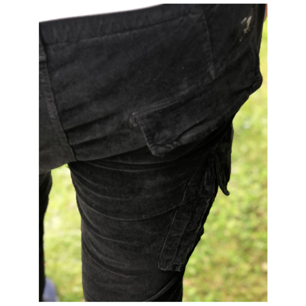 Mason's Cargo Velours Broek Black Heren