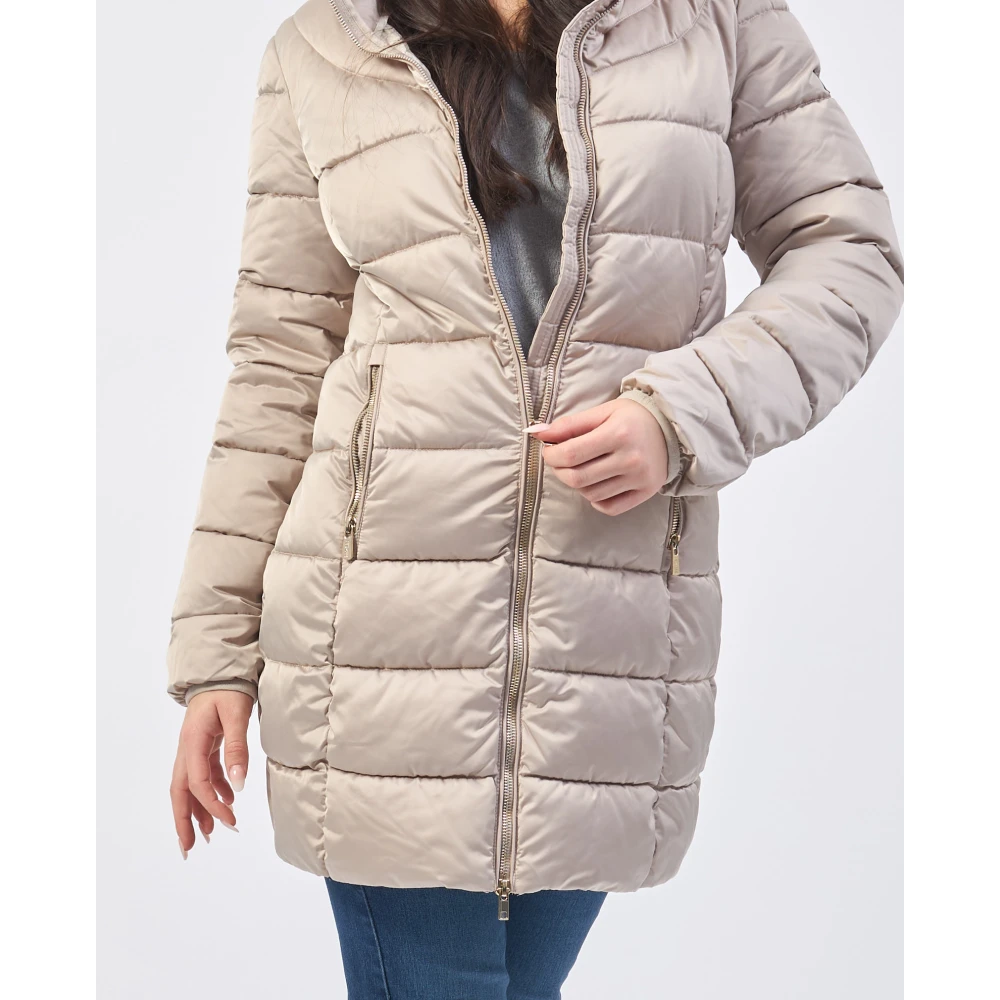 YES ZEE Beige Winterjas Beige Dames