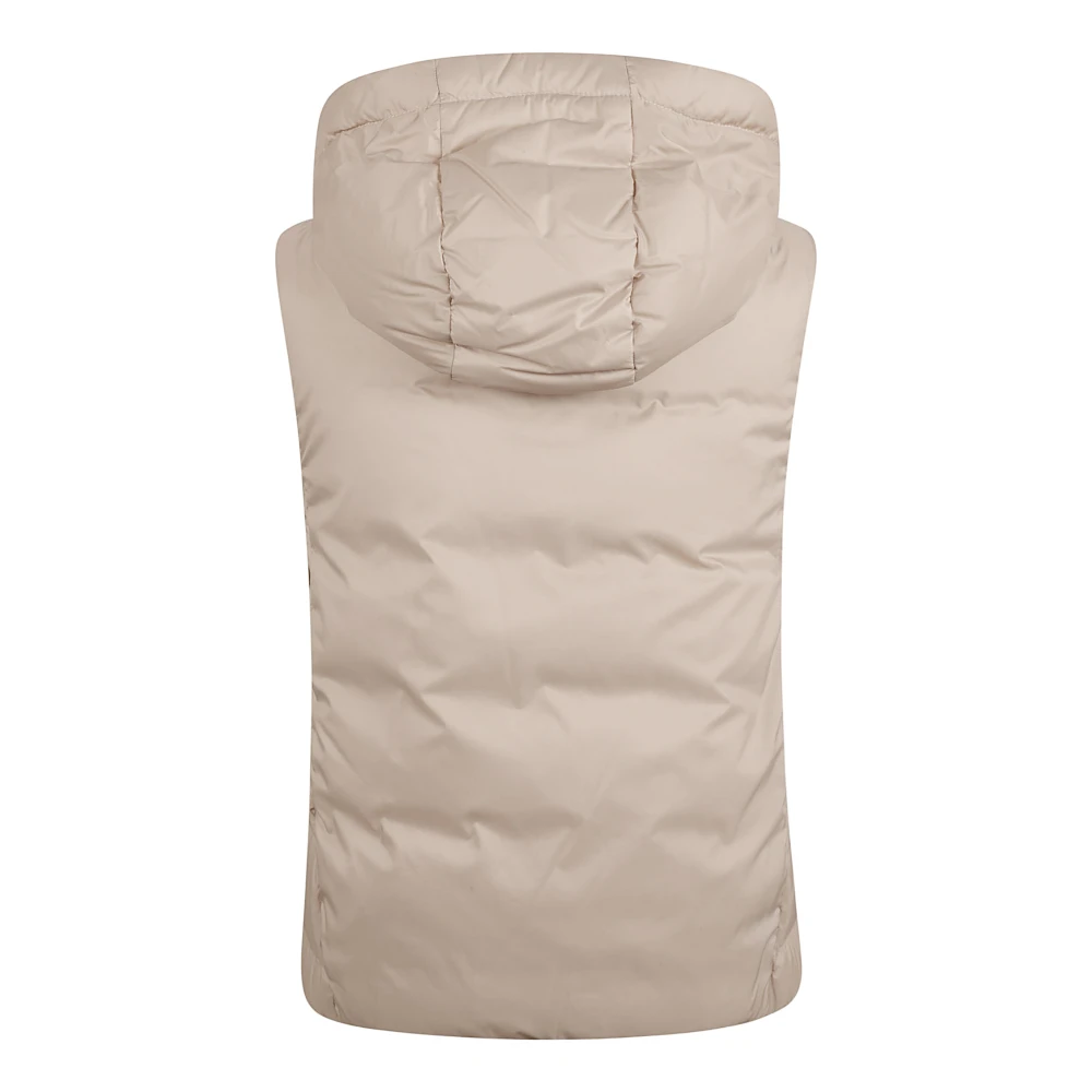 BRUNELLO CUCINELLI Beige Gewatteerd Vest Jas Beige Dames