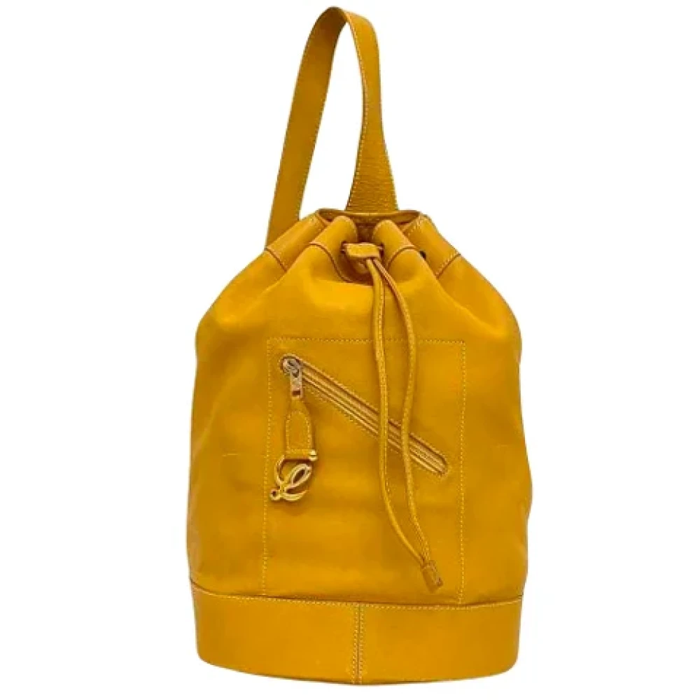 Loewe Pre-owned Leather handbags Orange Dames