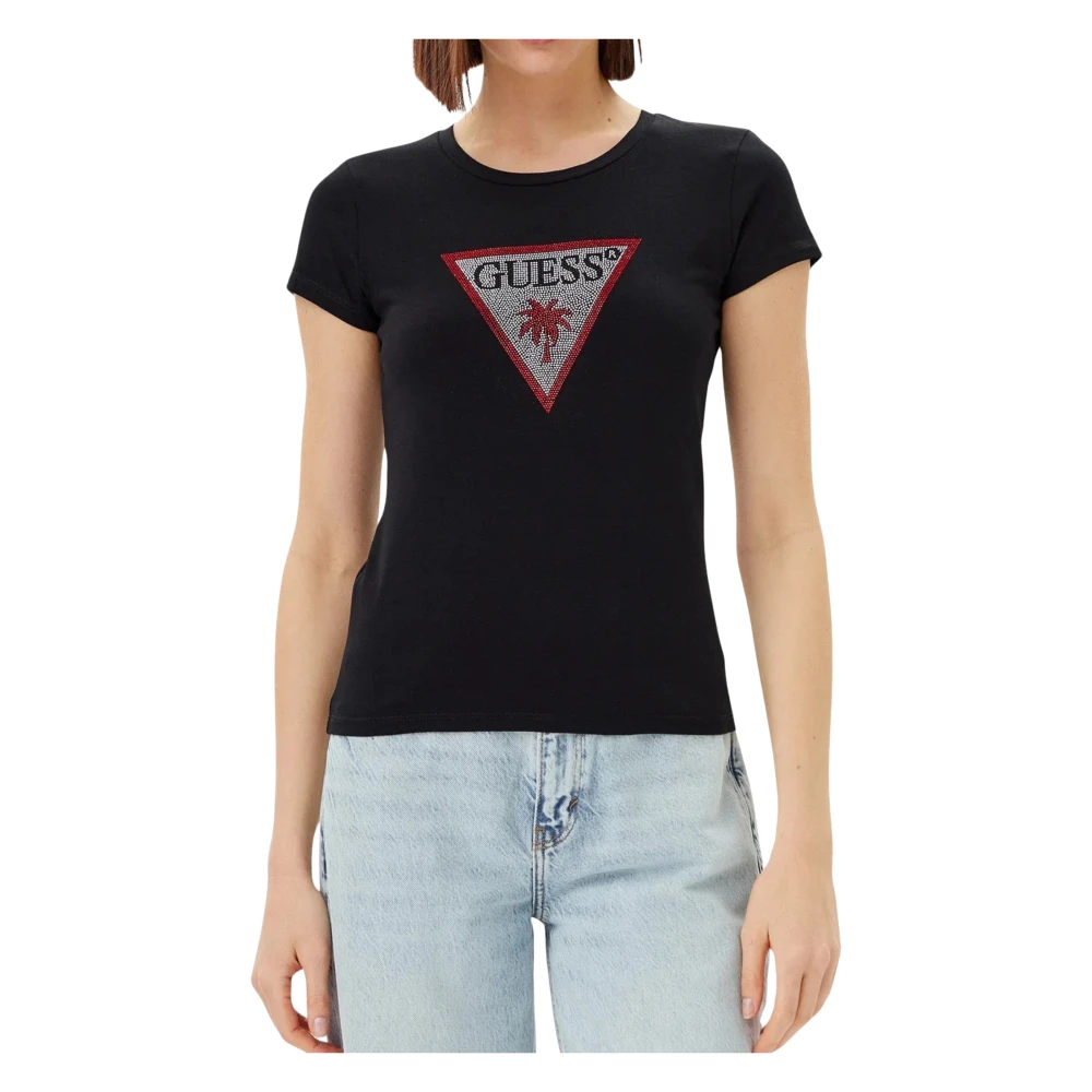 Guess - Tops > T-Shirts - Black - Guess - Modalova