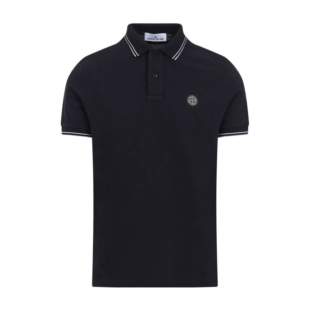 Stone Island Men's Blue T-Shirt - Polo Shirts - Xl - Tops