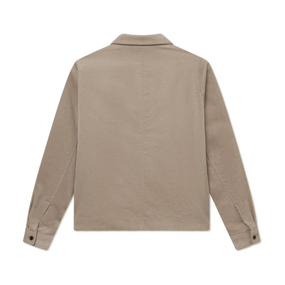 Les Deux Corduroy Coach Jacket Beige Heren