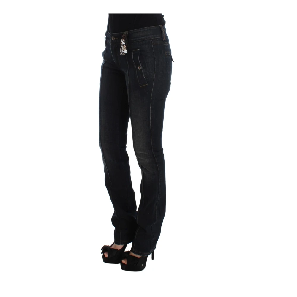 Ermanno Scervino Blauwe Slim Fit Jeans Black Dames