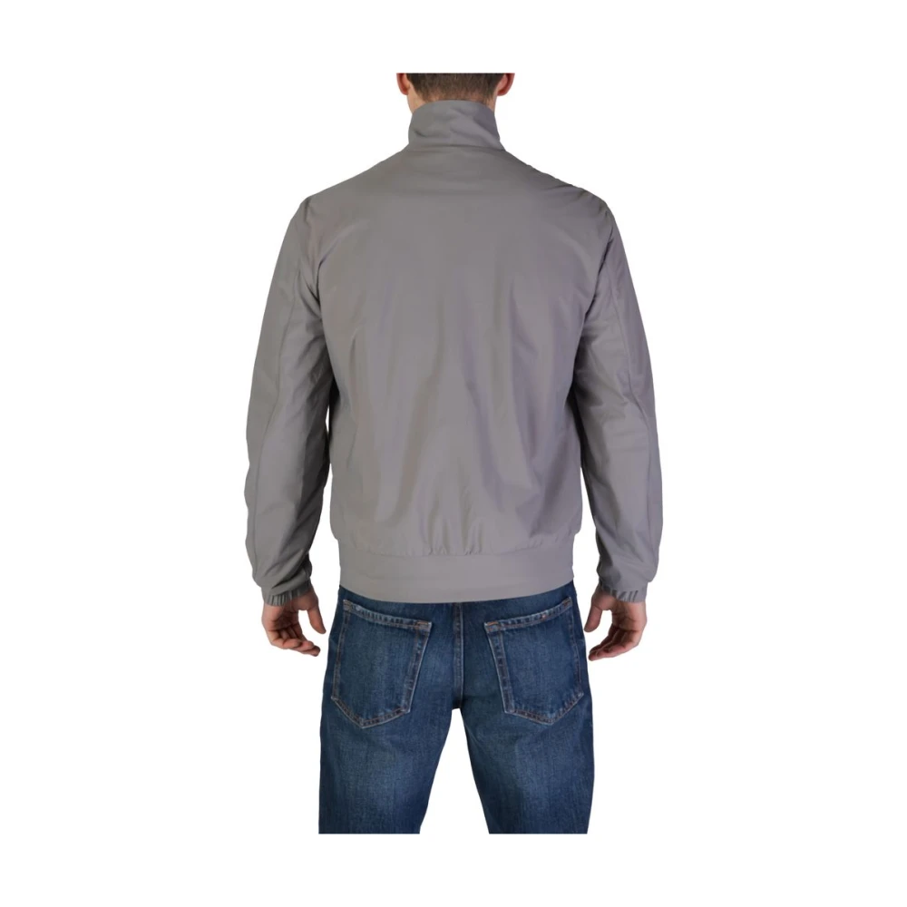 RefrigiWear Grijze Polyamide Jas Herfst Winter Collectie Gray Heren