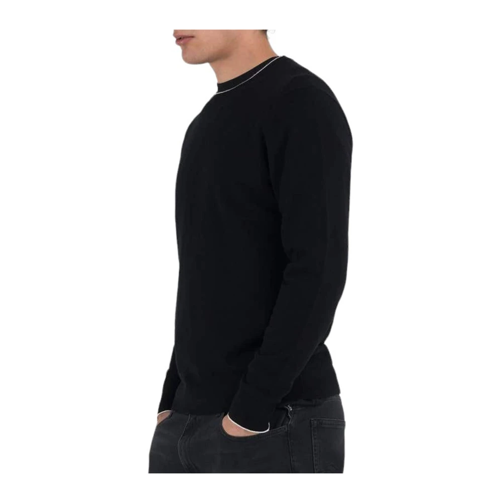 Replay Zwarte Mesh Stijl Top Black Heren