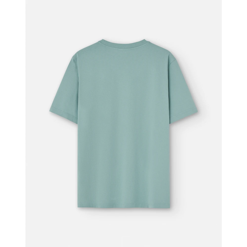 Maison Kitsuné T-Shirts Blue Heren