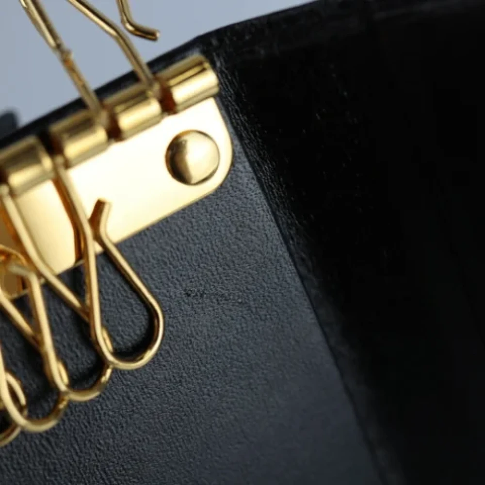 Cartier Vintage Pre-owned Leather key-holders Black Unisex