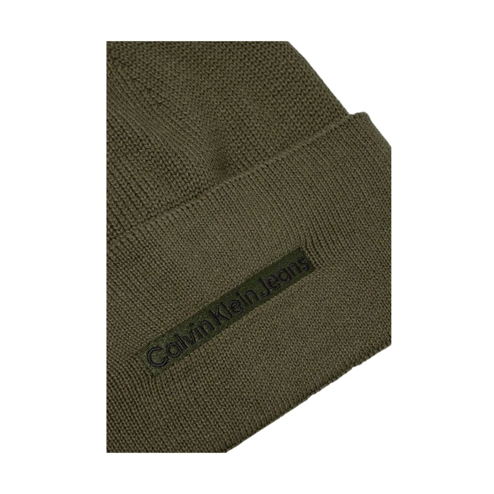 Calvin Klein Jeans Groene Katoenen Hoeden & Mutsen Green Heren
