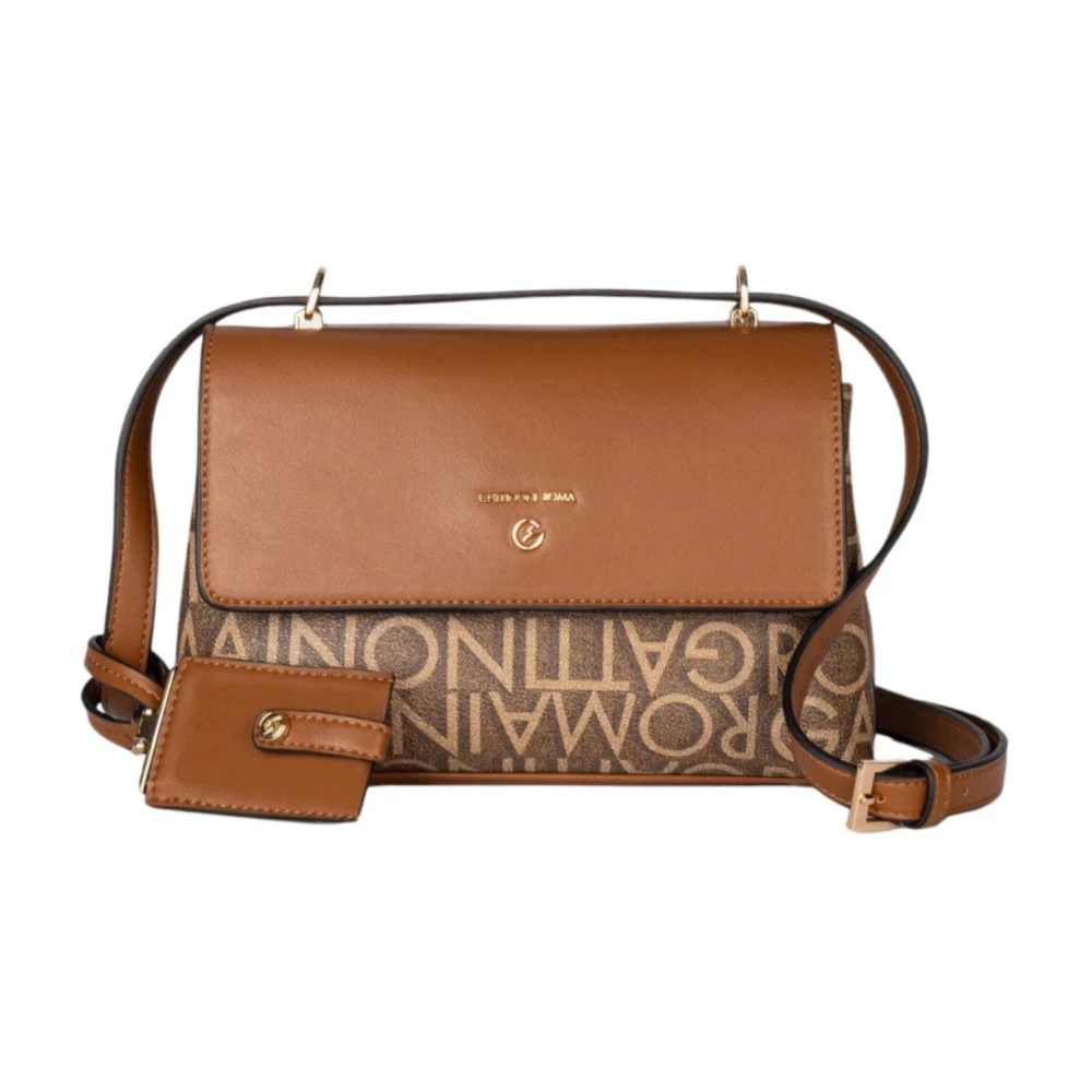 Gattinoni Bruine Schoudertas met All Over Print Brown Dames