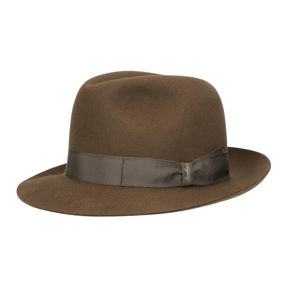 Borsalino Marengo Vilt Fedora Hoed Brown Heren
