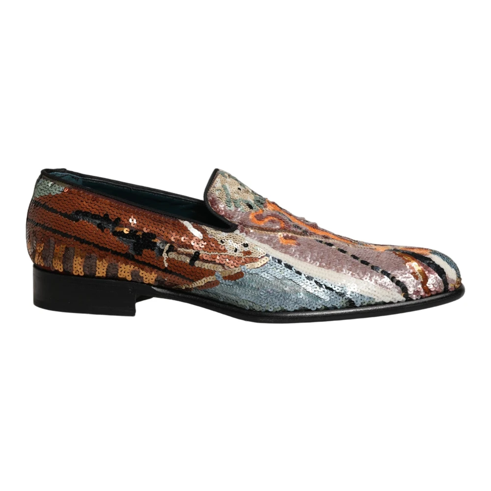 Dolce & Gabbana Men's Multicolor Loafers, 9 Uk, Loafers Dress Shoes