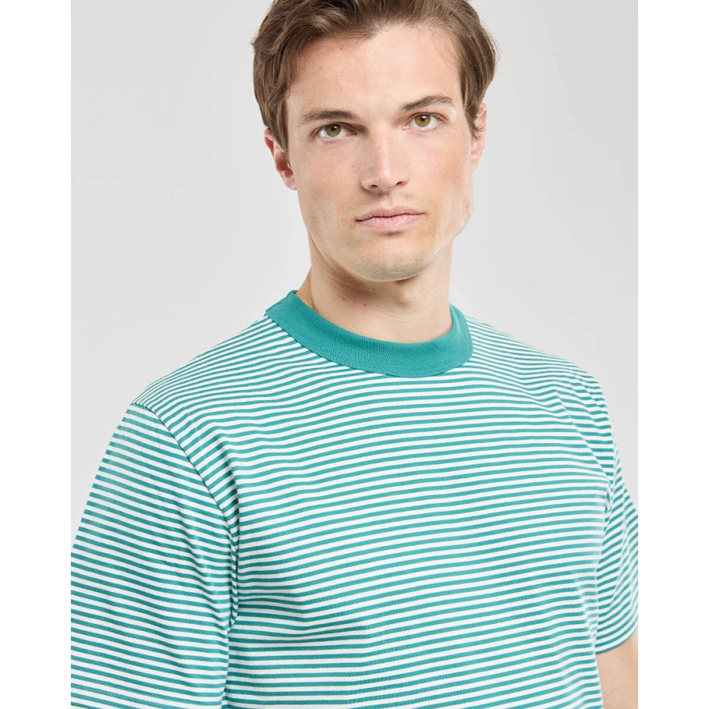 Armor-Lux Korte mouw T-shirt in stijl 59643 Green Heren