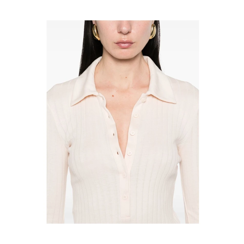 closed Blush Beige Button-Up Sweater Beige Dames