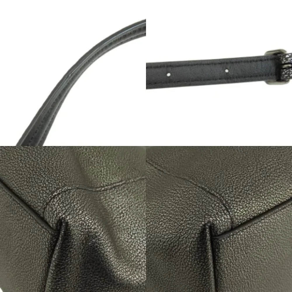 Coach Pre-owned Leather handbags Gray Dames