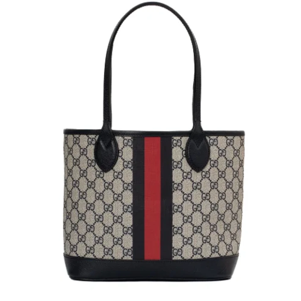 Gucci Vintage Pre-owned Canvas gucci-bags Blue Dames