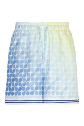 Tennis Tile Silk Shorts