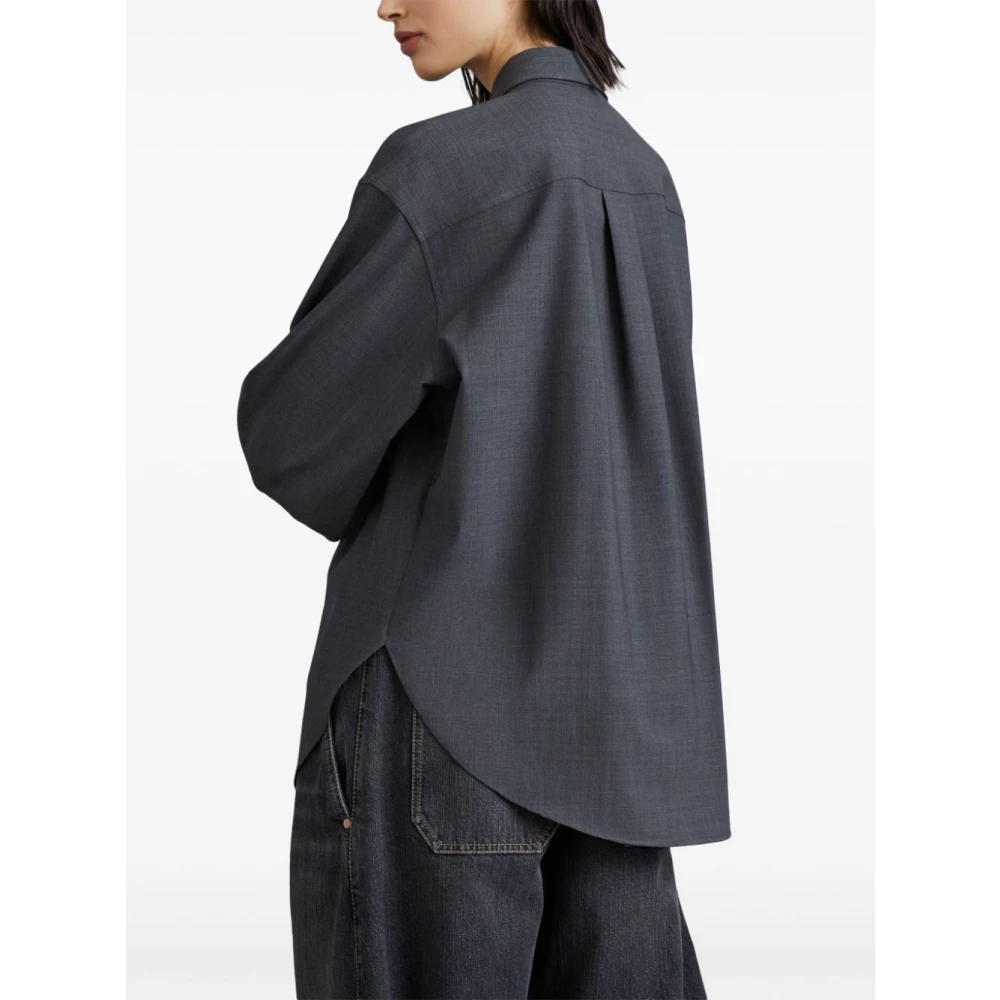 BRUNELLO CUCINELLI Elegante Overhemden Collectie Gray Dames