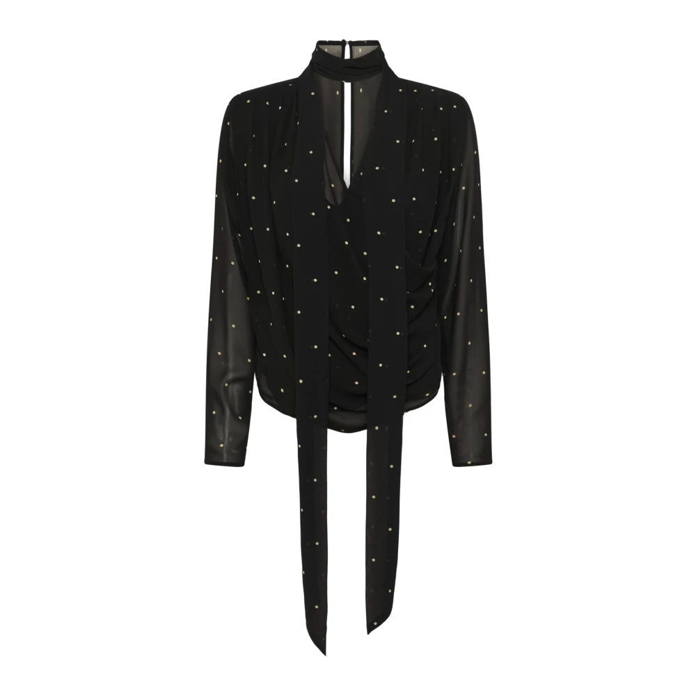 Gestuz Women's Black Blouses, M, Blouse