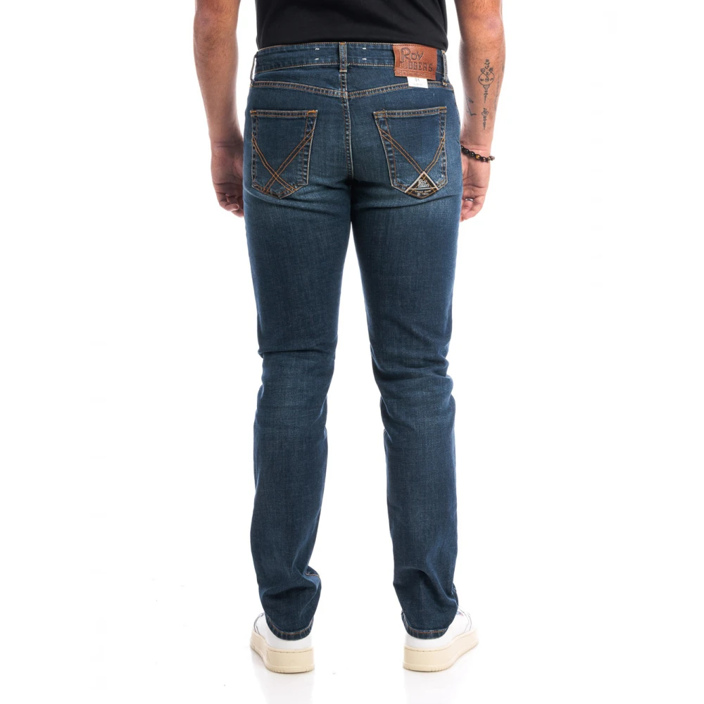 Roy Roger's Denim Regular Jeans voor Mannen Blue Heren