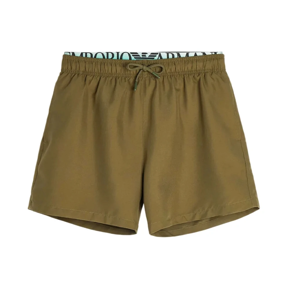Emporio Armani Uomo Verde Costumi Da Bagno, L, New,