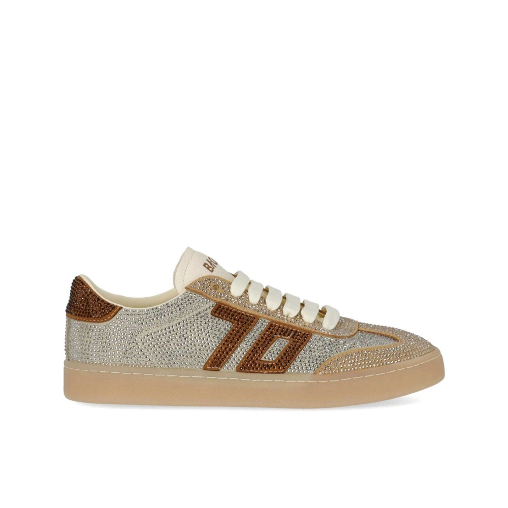 Back70 Glam Strass Shiny Sneaker Dames Schoenen Grijs