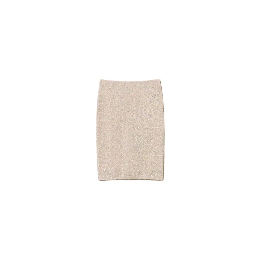 Twinset Paillet en parel lange rok Beige Dames